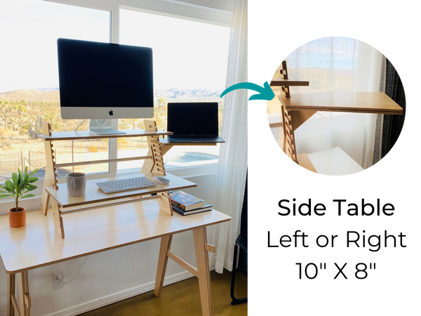 Minimal Wood Standing Desk Converter, Convertible Standing Desk, Desk  Riser, ALTO X 24 