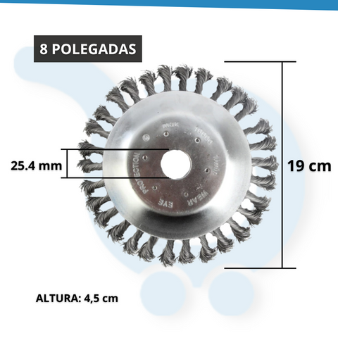 Escova de Aço para Roçadeira Universal