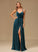 Silhouette Fabric SplitFront A-Line Floor-Length V-neck Length Embellishment Neckline Isabell A-Line/Princess Scoop