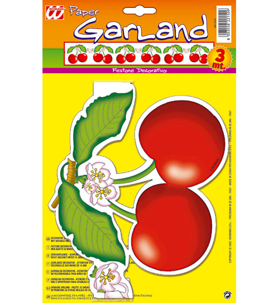 Paper Garland, Cherry, 3M