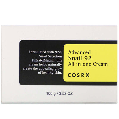 Aktīvas iedarbības krēms ar gliemežu mucīnu Cosrx Advanced Snail 92 All in One Cream