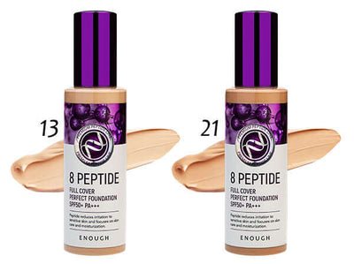 Enough 8 Peptide Full Cover Perfect Foundation SPF50+ PA+++ Tonālais krēms ar peptīdiem