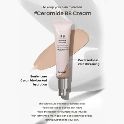 BB krēms ar keramīdiem Heimish Moringa Ceramide BB Cream SPF 30 PA++