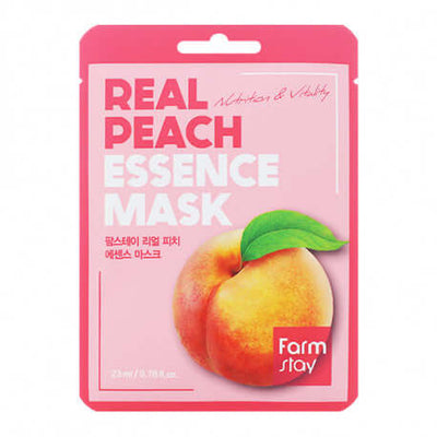 Audumu maska sejas ādai Farmstay Real Essence Mask