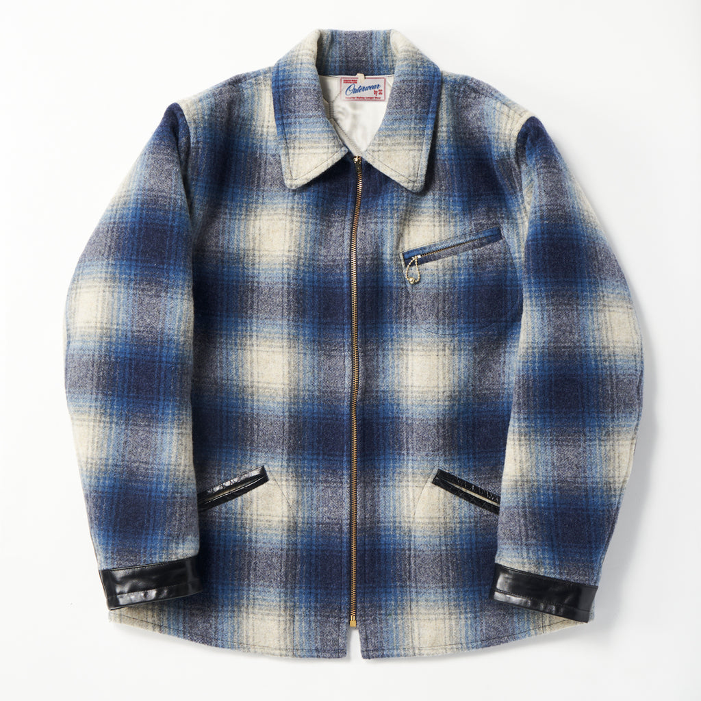 キムタク着サブカルチャーOMBRE CHECK WOOLSPORT JACKET