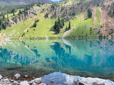 alpine lake, blue lake 