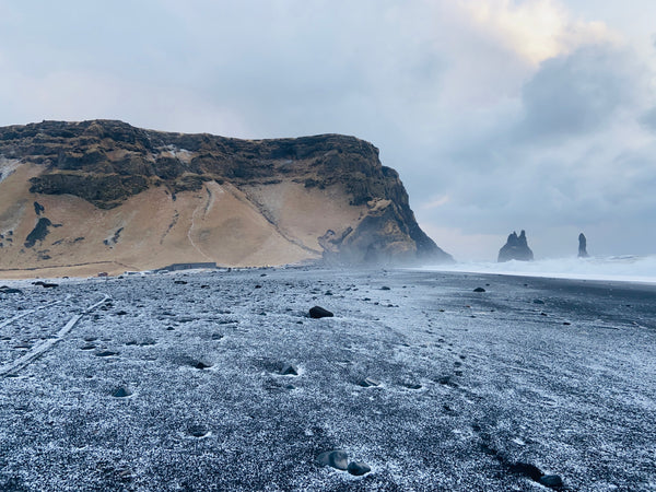 iceland black sand beach