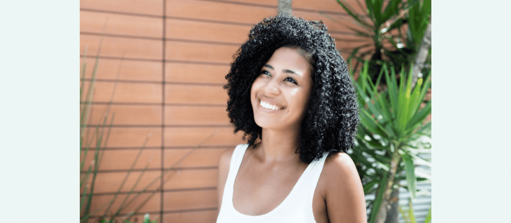 black woman with curly twist out