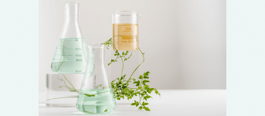 organic oils for natural hair in glass bottles
