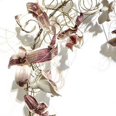 Alison shelton Brown Clematis Lei porcelain