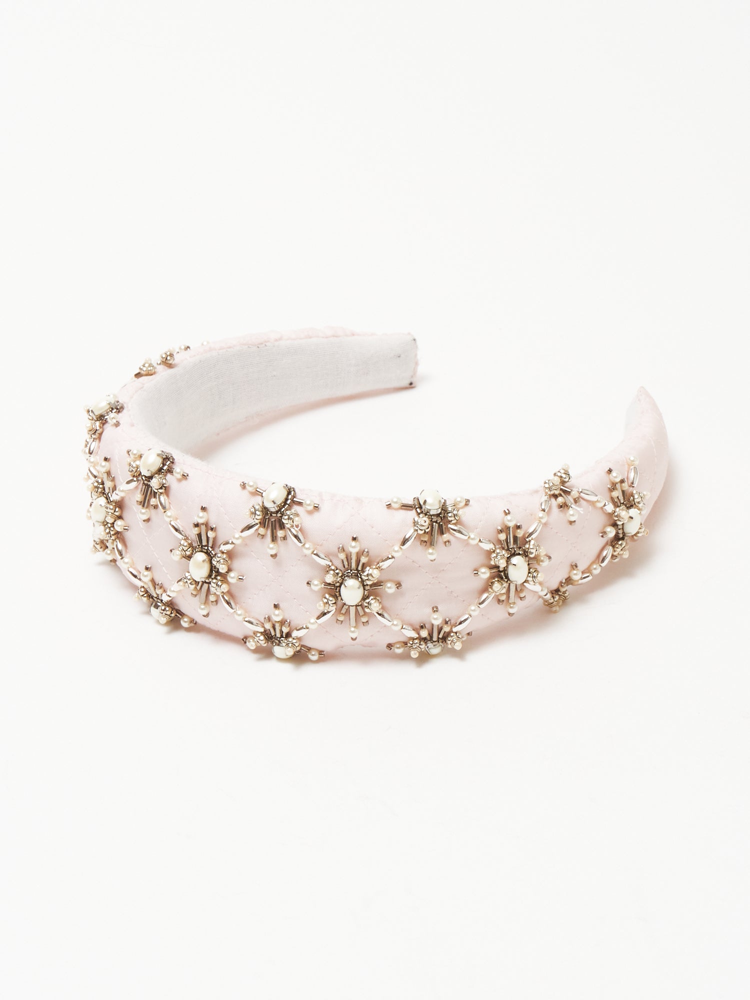 White pearl hair band Pink【Delivery in August 2023】