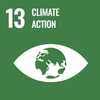 UN Sustainable Development Goals Icon 13 - Climate Action. 2030 Agenda