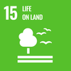 UN Sustainable Development Goals Icon 15 - Life on Land. 2030 Agenda