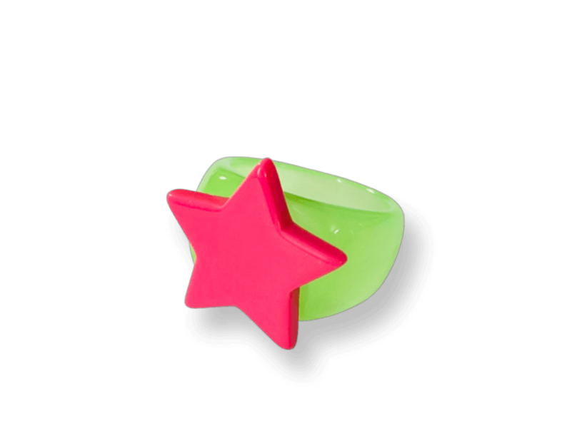 Classic Watermelon Slush Star Ring — Sparklemuse