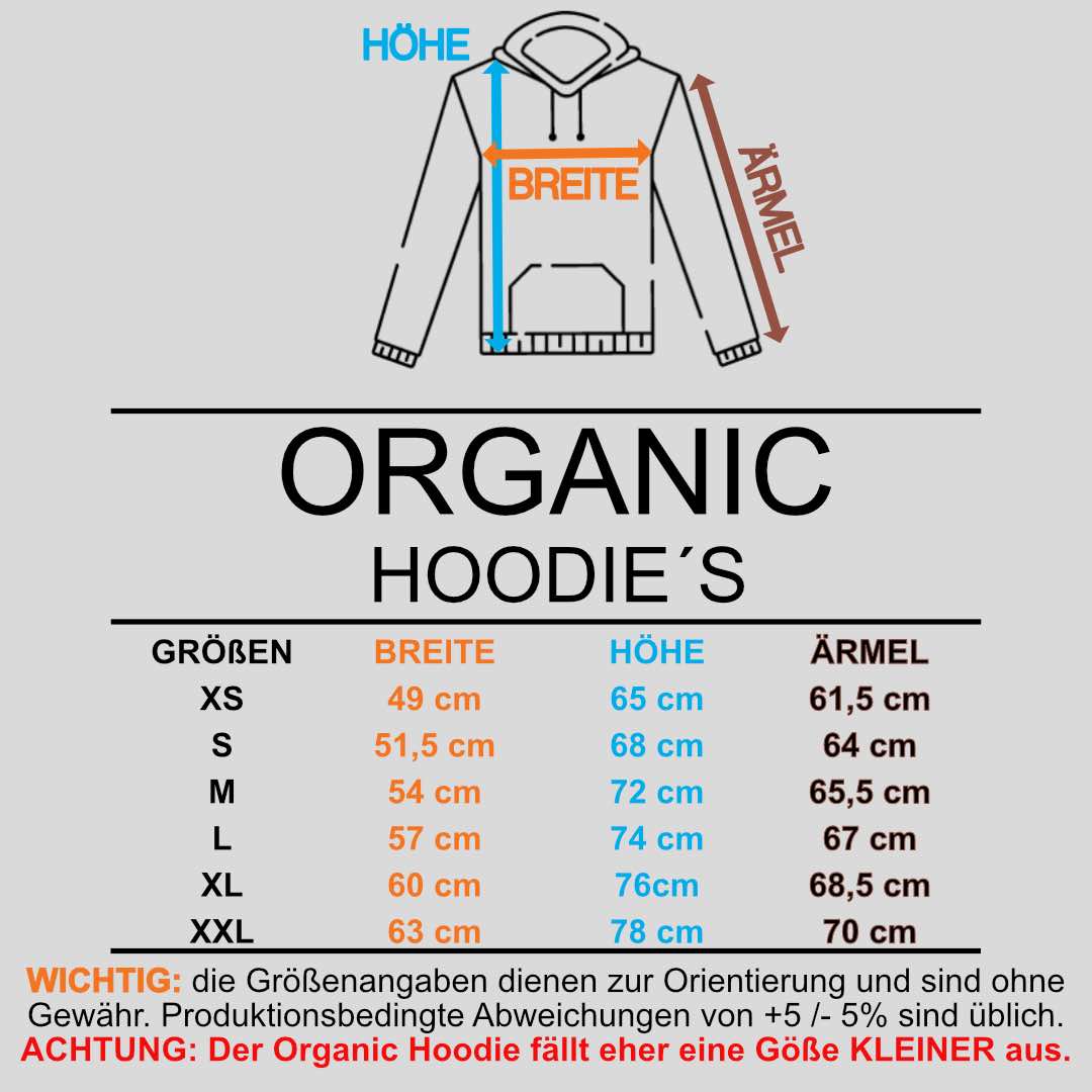 Organic Hoodie Größe