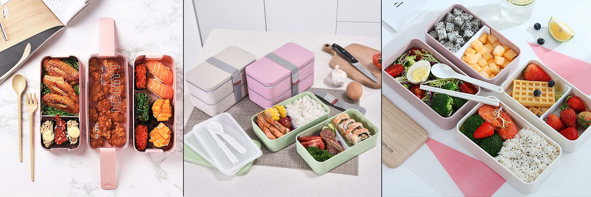 Boîte repas type bento box pour recette japonaise
