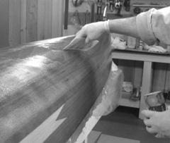 Fiberglassing A Woodstrip Hull - Techniques For A Perfect Clear Finish