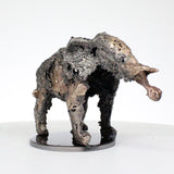 Elefant D Metall-Tierskulptur - Bronze-Elefant Philippe Buil