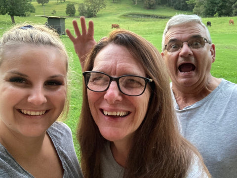 Peter, Leanne & Tori at Farmer Pete's