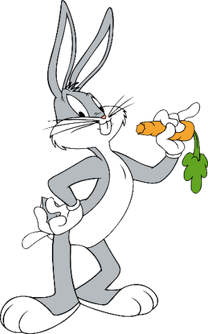 Bugs Bunny famous animated rabbit