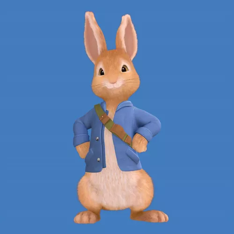 Peter Rabbit a famous animated rabbit