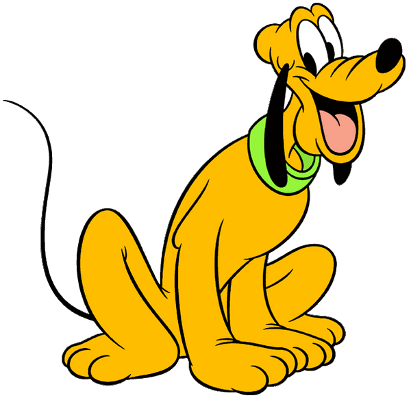 Pluto is a cartoon character, which is Mickey Mouse's pet dog