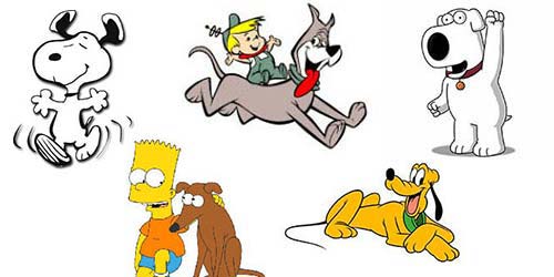 Famous animated dog cartoons wee all grew up with 