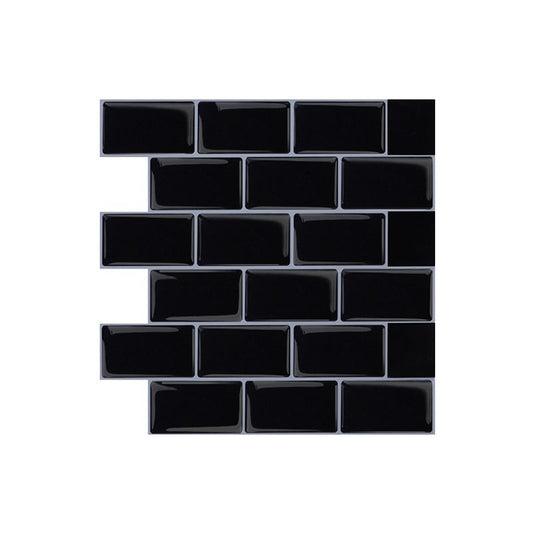 Plastic Peel & Stick Subway Tile Contemporary Waterproof Peel & Stick  Subway Tile