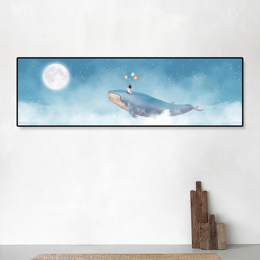 Canvas Painting Fish, Wall Art Canvas Kids, Nordic Wall Art