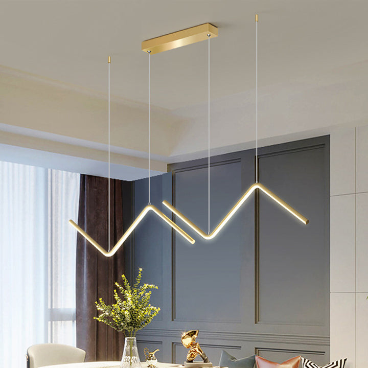 zig zag pendant light