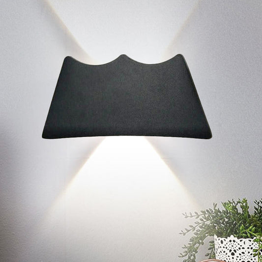 Modern minimalist black body one way style outdoor wall washer led wall lamp