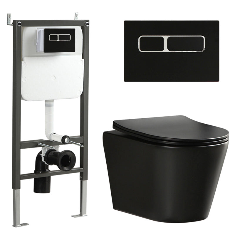 Wall Mount Flush Toilet OnePiece Toilet Contemporary Porcelain Toilet