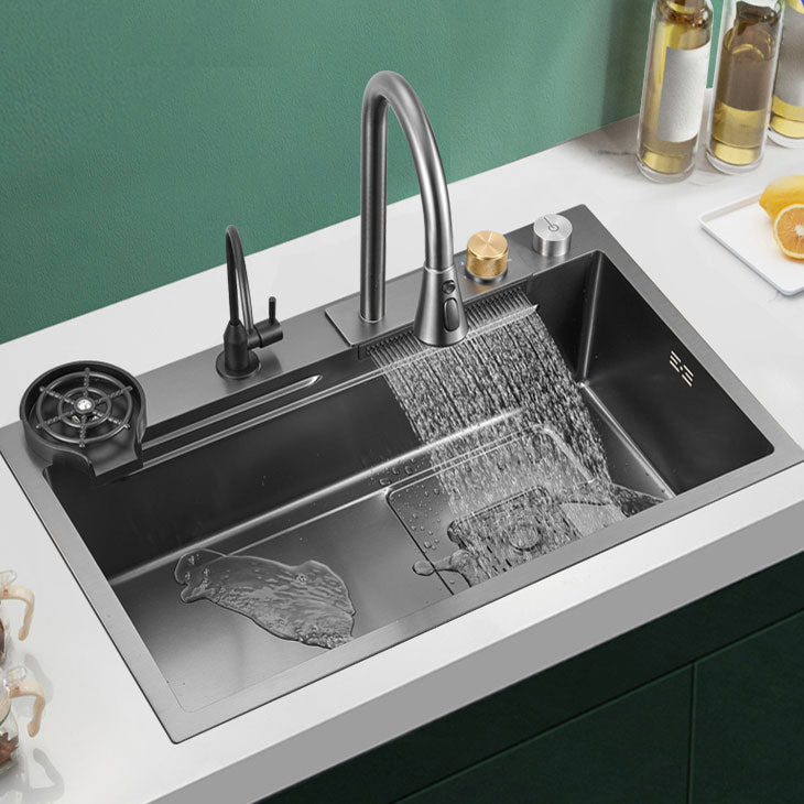 Modern Kitchen Sink Single Basin Kitchen Sink with Soundproofing ...