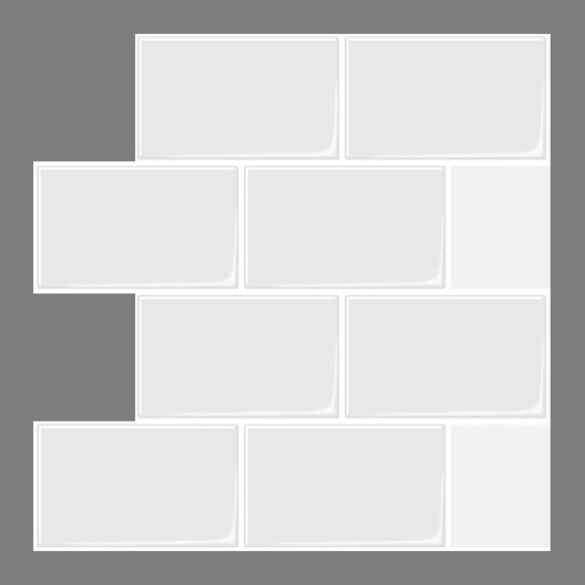 Modern Peel & Stick Subway Tile PVC Rectangular Peel and Stick Backsplash -  Clearhalo