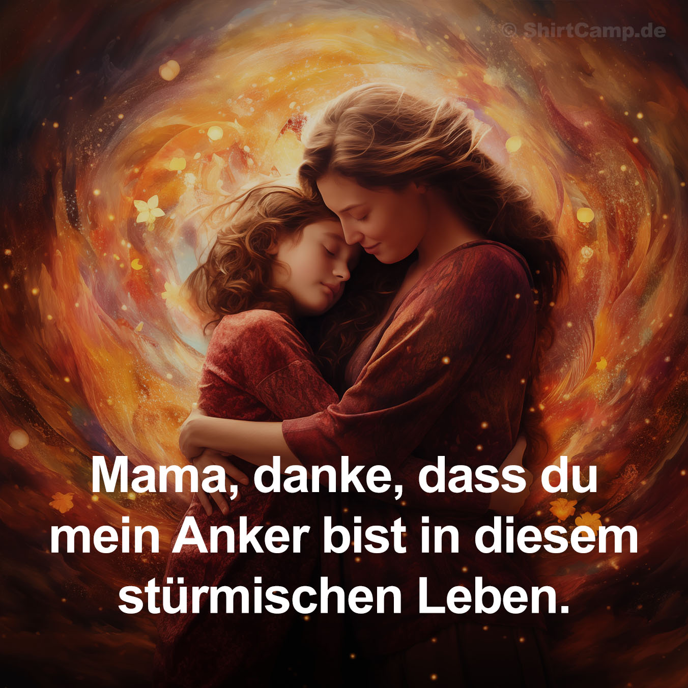 Mama, danke, dass du mein Anker bist in diesem stürmischen Leben.