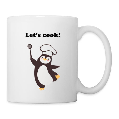 Pinguin Tasse - Let's cook! - white