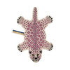 Wolle Teppich in lila Leoparden Form und Muster von Doing Goods
