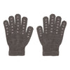 Merino Wool Grip Gloves "brown melange"