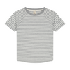 Organic Crewneck T-Shirt "Grey Melange - Off White"