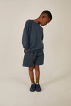 Organic Bermuda Shorts "Blue Grey"