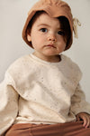 Organic Baby Sweatshirt "Dropped Shoulder Sweater Sprinkles"