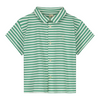 Organic Short Sleeve Shirt "Bright Green - Off White"