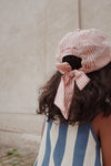 GOTS Sun Cap "Ellie Bow Cap Amour Stripe"