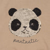 Pailletten Sweatshirt "Lou Sequin Panda Oxford Tan", 18M (86)