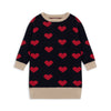 Organic Knitted Dress GOTS "Lapis Navy Heart"