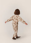 Organic Terry Sweatpants "Itty Tiger Sand", 3J (98)