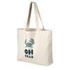 Organic Tote Bag "Oh Crab / Sandy", large