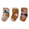 Organic Socks "Silas Horses / Dark Rosetta Mix", 3 pack