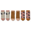 Organic Socken "Silas Horses / Dark Rosetta Mix", 3er Pack