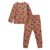 Organic Pyjama Set "Wilhelm Horses / Dark Rosetta"